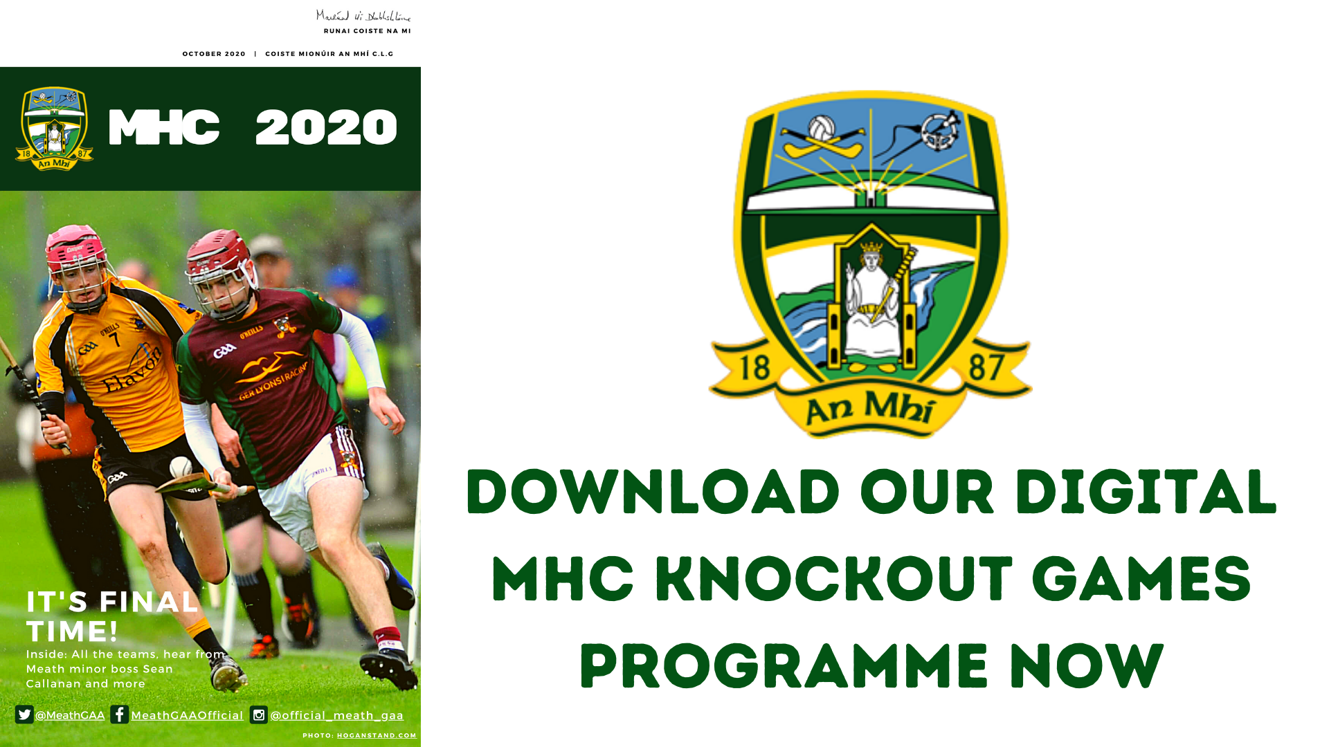 Get your MHC Knockout Games digital programme now