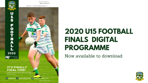 Get your U-15 Finals (2020) Digital Programme now