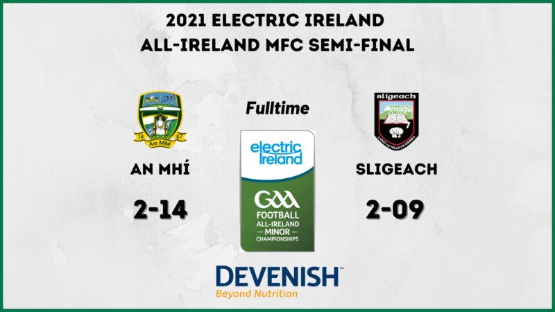 Meath Minors into the All-Ireland Final!!!