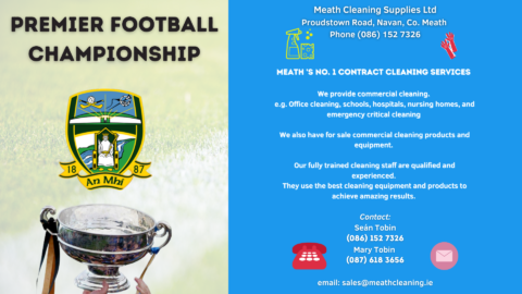 Meath Cleaning Supplies – Premier FC Rd. 4 Fixtures