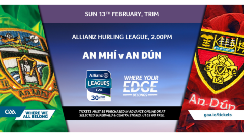 2022 GAA Allianz Hurling League – Sunday 13th Feb