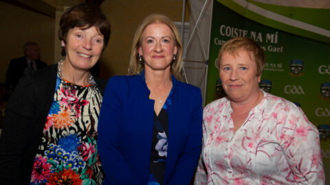 01-04-22. Meath GAA Annual Sponsors Night and Club Awards Presentations 2020/2021 at the Castle Arch Hotel, Trim.
L to R: Linda Gunning, Christina Buckley and Olivia Cussen.
Photo: John Quirke / www.quirke.ie
©John Quirke Photography, 16 Proudstown Road, Navan.  Co. Meath. 046-9028461 / 087-2579454.