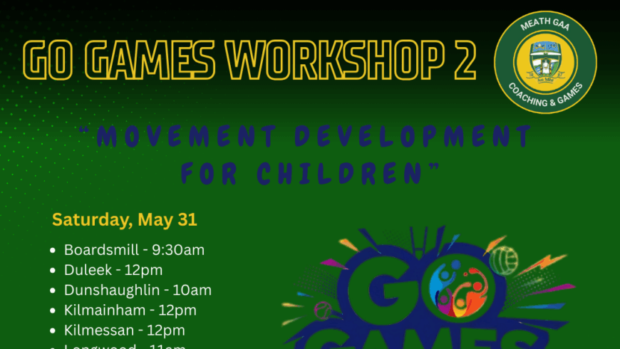 Go Games Workshop 2 – “Movement Development for Children”