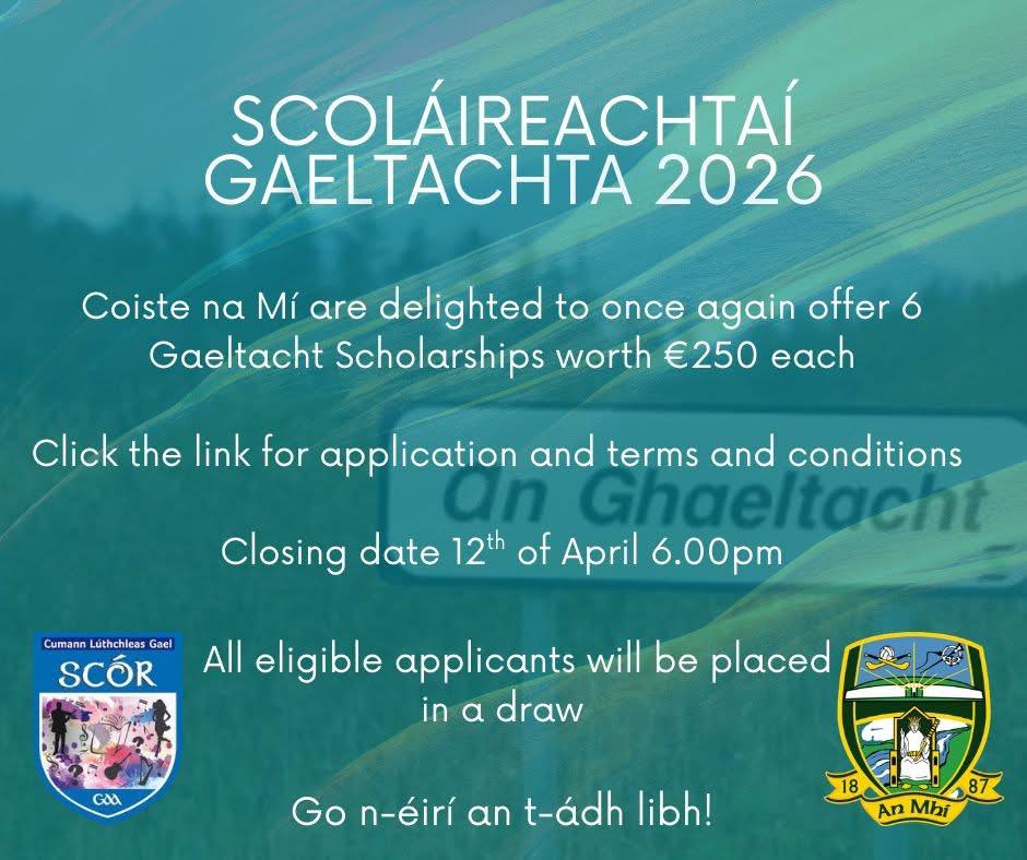Scoláireachtaí Gaeltachta 2026