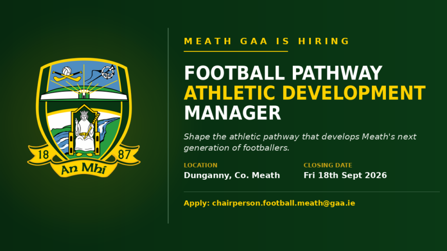 WE’RE HIRING: FOOTBALL PATHWAY ATHLETIC DEVELOPMENT MANAGER